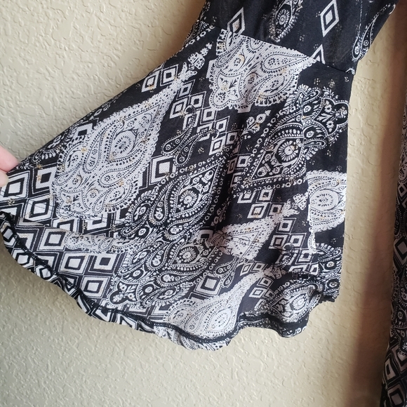 Calesa Tunic Blouse Lace Trim Bell Sleeve - Picture 7 of 9